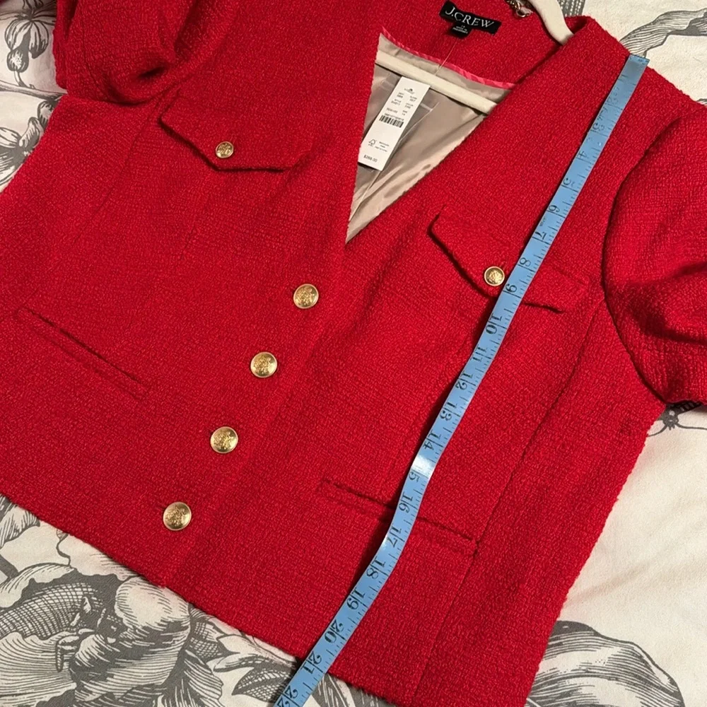 J.Crew V-neck lady jacket in maritime tweed BV211